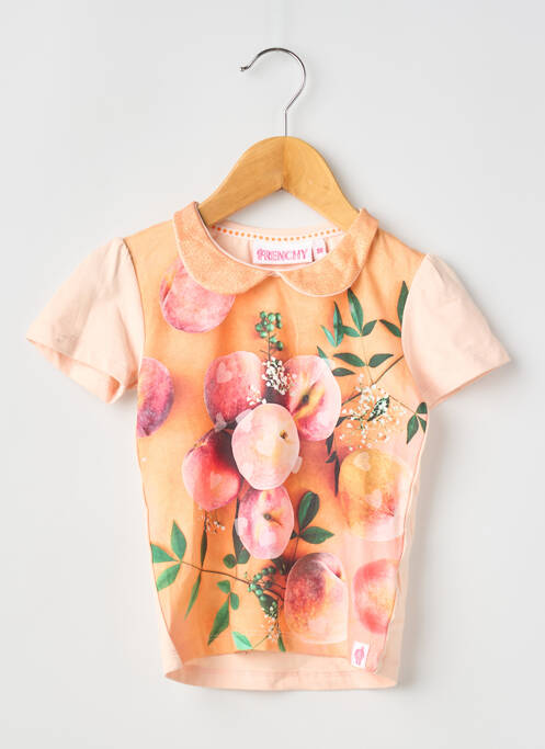 T-shirt orange FRENCHY KIDS fille