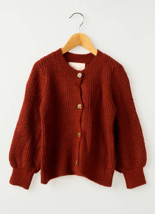 Gilet manches longues marron ONLY fille