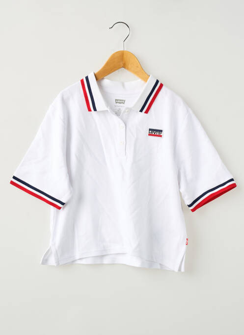 Polo blanc LEVIS fille