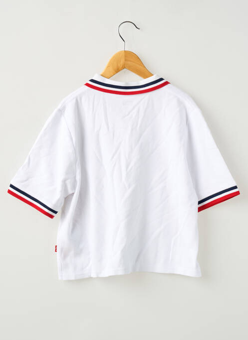 Polo blanc LEVIS fille