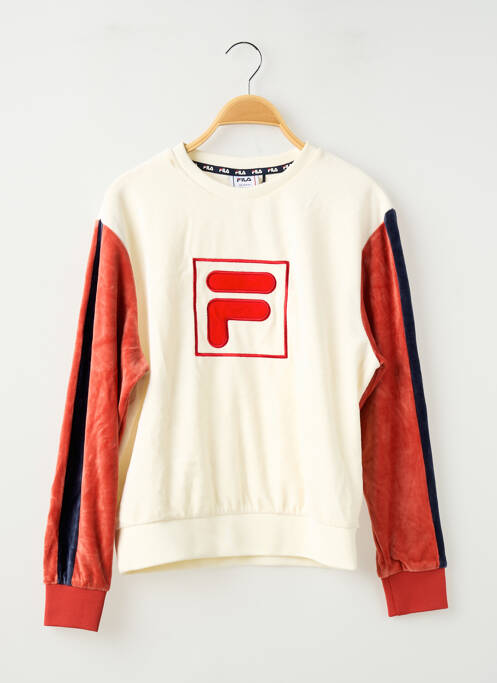 Sweat-shirt blanc FILA fille