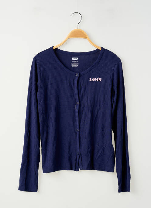 Gilet manches longues bleu LEVIS fille