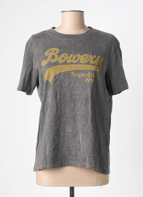 Top gris SUPERDRY femme