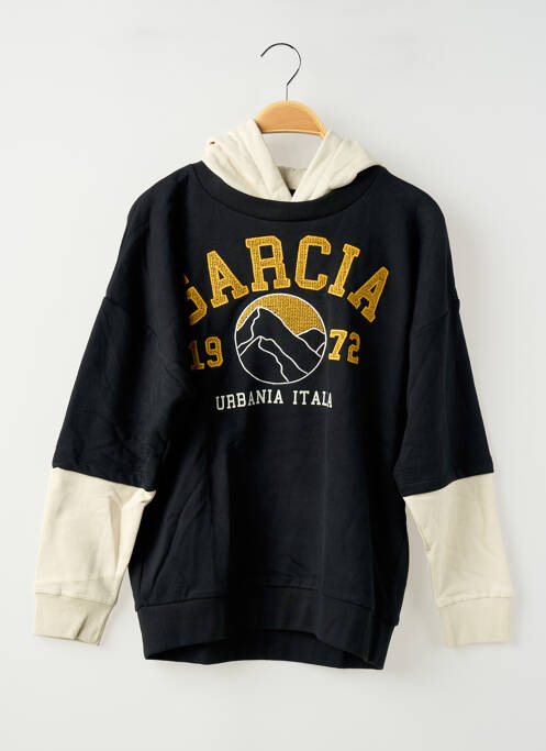 Sweat-shirt à capuche noir GARCIA garçon