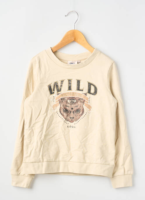 Sweat-shirt beige ONLY fille