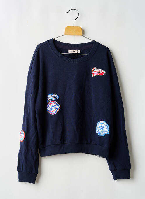 Sweat-shirt bleu ONLY fille