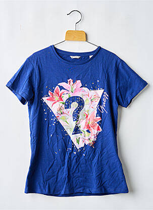 T-shirt bleu GUESS fille