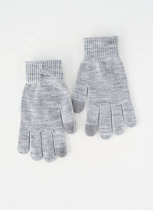 Gants gris PIECES femme