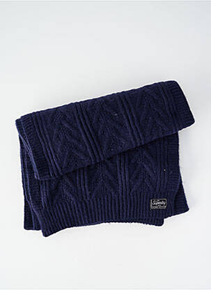 Echarpe bleu SUPERDRY femme