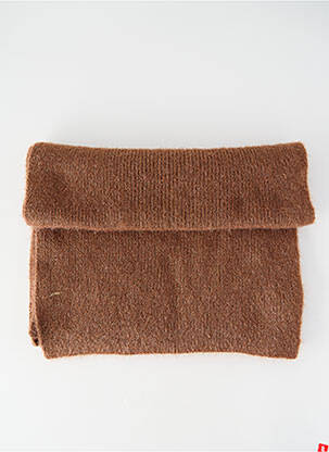 Echarpe marron LE TEMPS DES CERISES femme