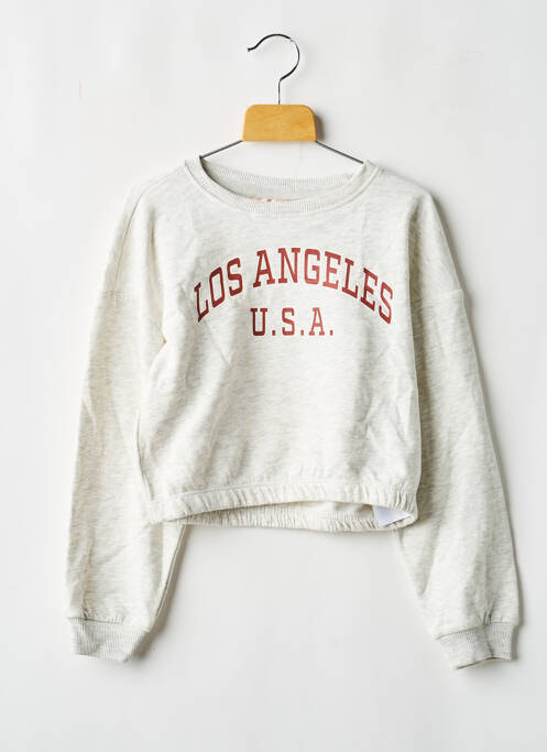 Sweat-shirt blanc ONLY fille