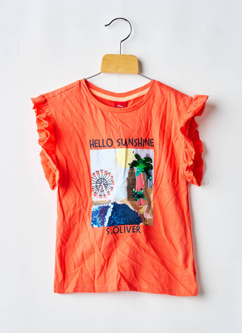 T-shirt orange S.OLIVER fille