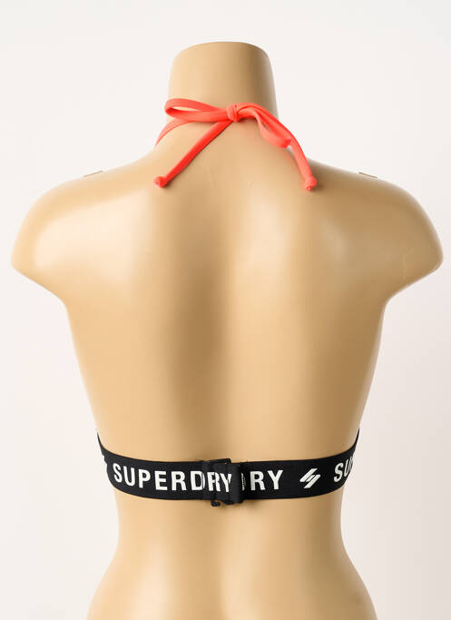 Haut de maillot de bain orange SUPERDRY femme