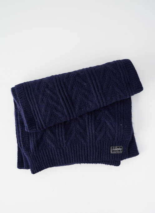Echarpe bleu SUPERDRY femme