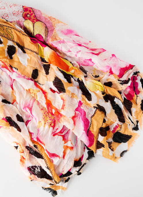 Foulard rose GUESS femme