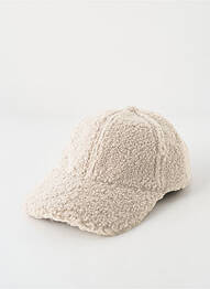 Casquette beige PIECES femme