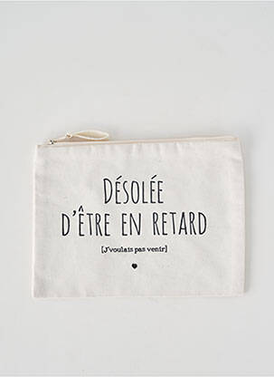 Trousse de toilette blanc MONSIEUR TSHIRT femme