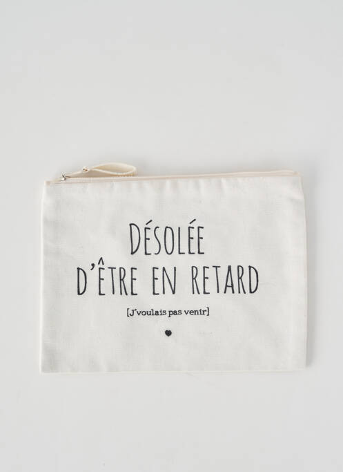 Trousse de toilette blanc MONSIEUR TSHIRT femme