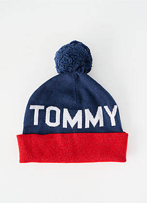 Bonnet bleu TOMMY HILFIGER femme