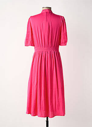 Robe mi-longue rose MORGAN femme