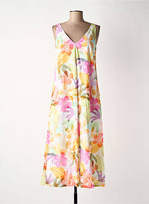 Robe mi-longue rose TERRE BLEUE femme