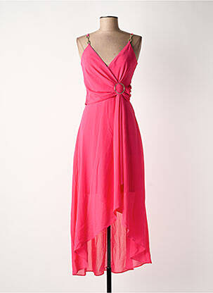 Robe mi-longue rose MORGAN femme