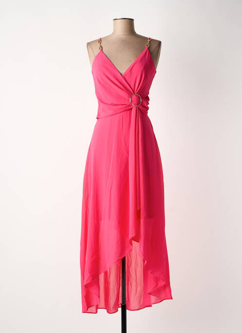 Robe mi-longue rose MORGAN femme