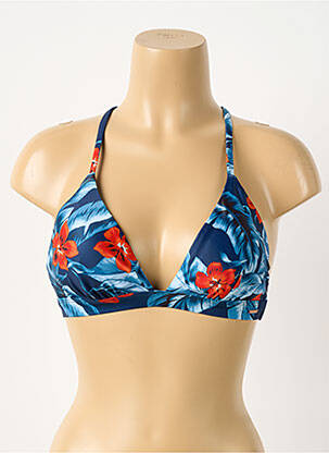 Haut de maillot de bain bleu SUPERDRY femme