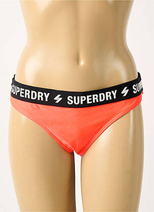 Bas de maillot de bain orange SUPERDRY femme