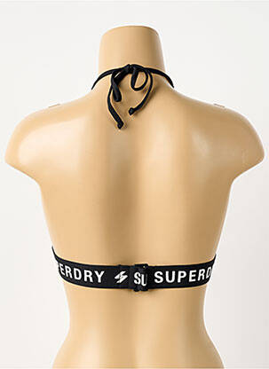 Haut de maillot de bain noir SUPERDRY femme
