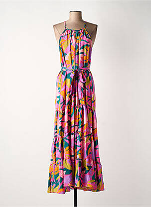 Robe longue violet GOLD & SILVER femme