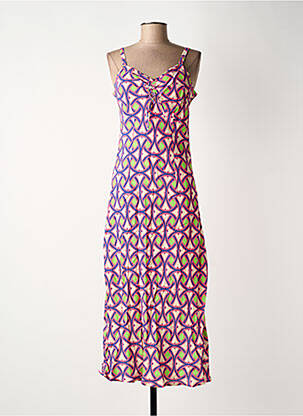 Robe mi-longue violet TRICOBEL femme