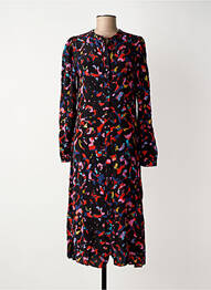 Robe longue noir ICHI femme