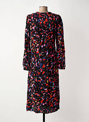 Robe longue noir ICHI femme