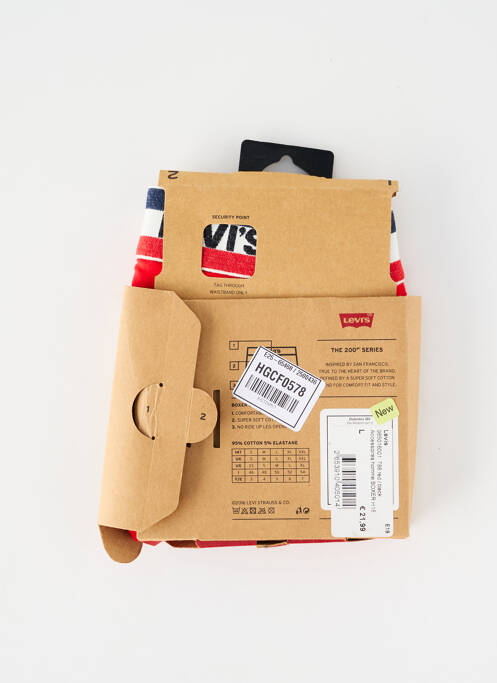 Boxer rouge LEVIS homme