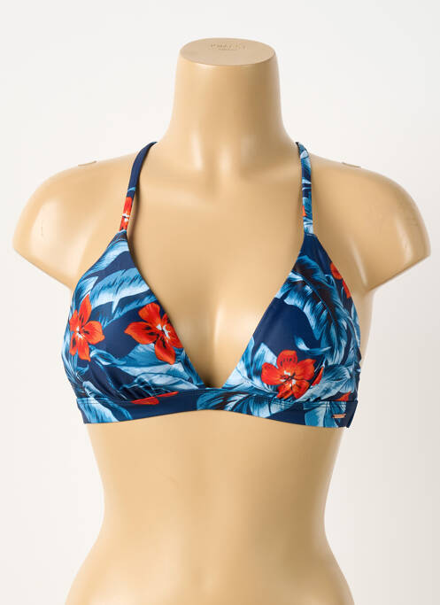 Haut de maillot de bain bleu SUPERDRY femme