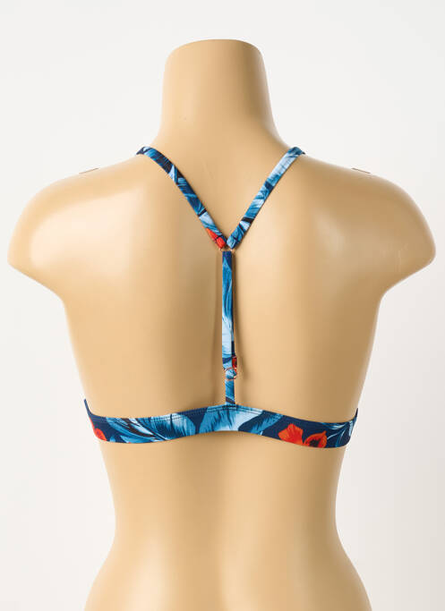 Haut de maillot de bain bleu SUPERDRY femme