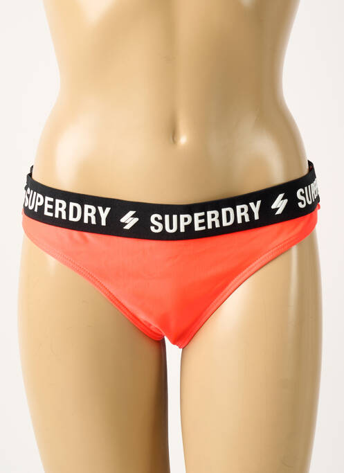 Bas de maillot de bain orange SUPERDRY femme