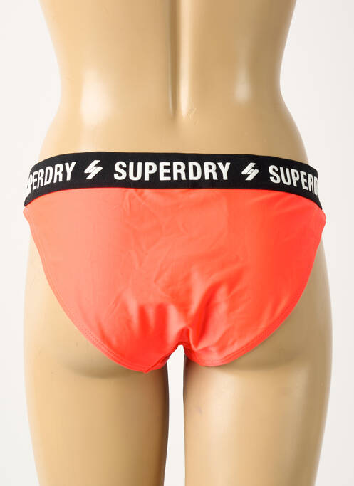 Bas de maillot de bain orange SUPERDRY femme