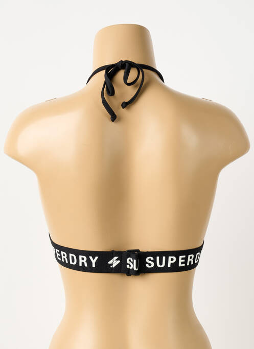 Haut de maillot de bain noir SUPERDRY femme