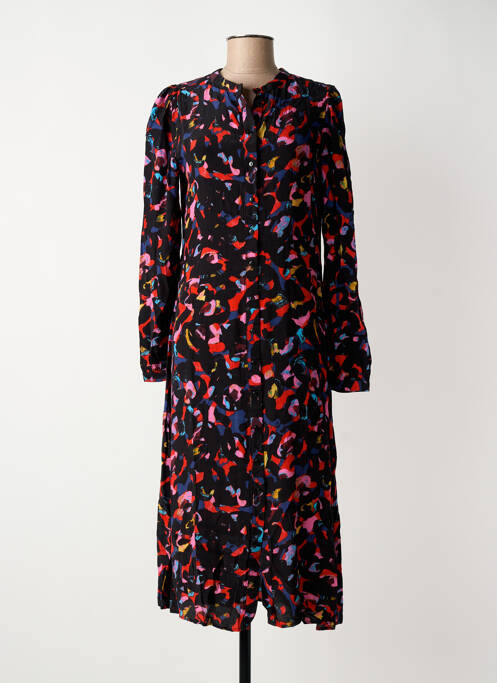 Robe longue noir ICHI femme