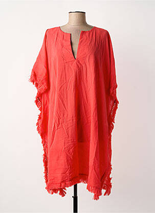 Robe de plage rouge ASTRID BLACK LABEL femme