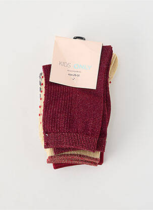 Chaussettes rouge ONLY fille