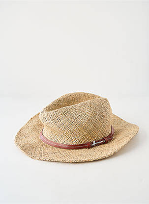 Chapeau beige HERMAN femme