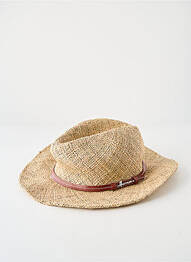 Chapeau beige HERMAN femme