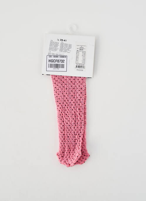 Chaussettes rose PIECES femme