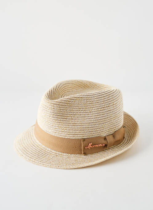 Chapeau beige HERMANN femme