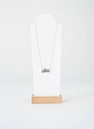 Collier argent PIECES femme