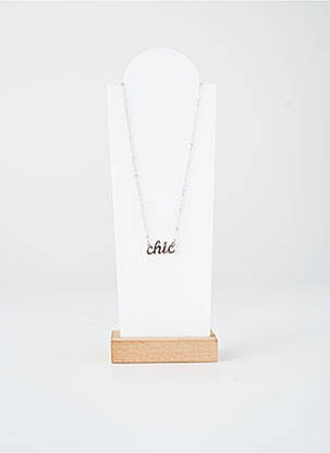 Collier argent PIECES femme