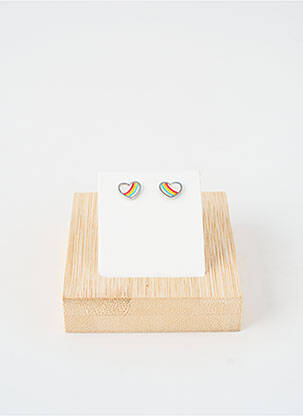 Boucles d’oreilles blanc TWICE AS NICE femme